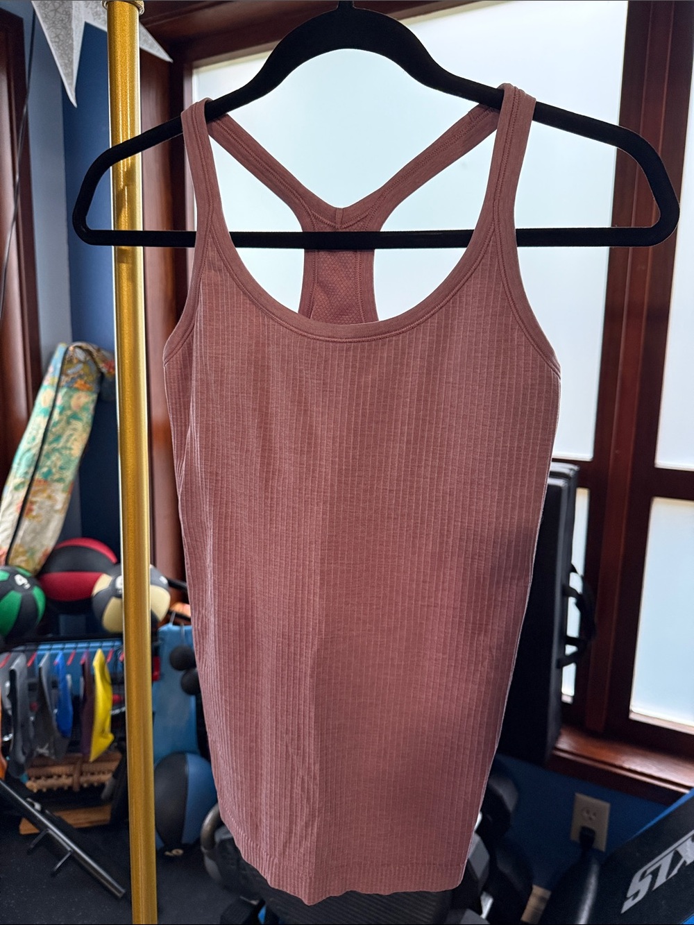 lululemon athletica Ribbed Racerback Tank - Mauve Brown